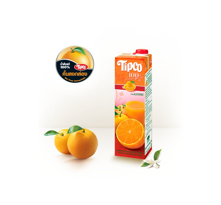 น้ำส้มเมดเลย์ 100%