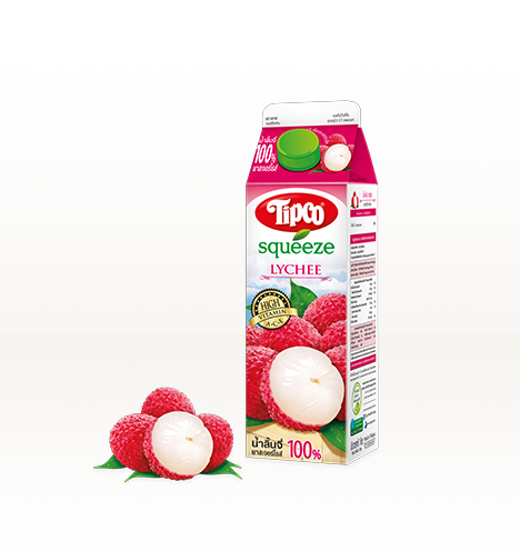 Tipco Squeeze 100% Pasteurized Lychee with Lychee Puree