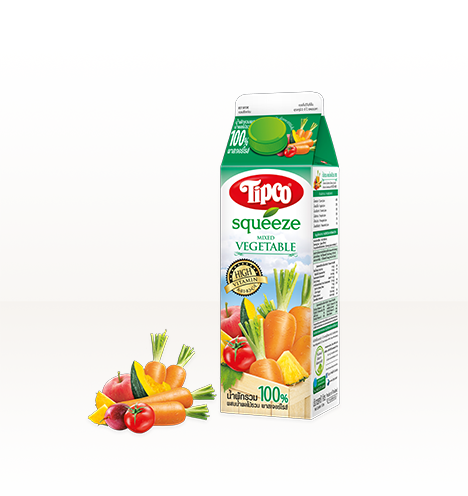 Tipco Squeeze 100% Pasteurized Mixed Vegetable & Fruit Juice