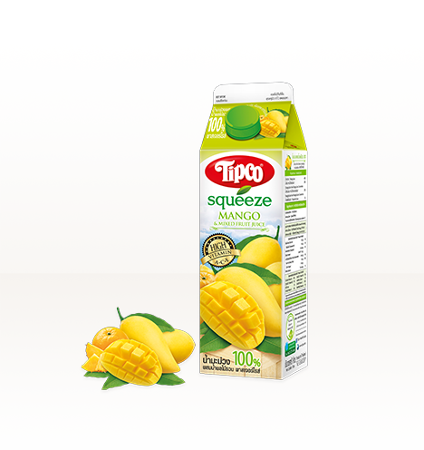 Tipco Squeeze 100% Pasteurized Mango & Mixed Fruit Juice