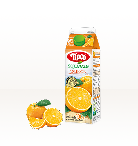 Tipco Squeeze 100% Pasteurized Valencia Orange Juice