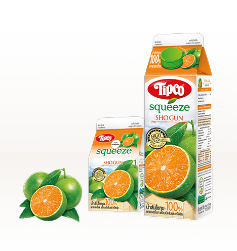 Tipco Squeeze 100% Pasteurized Shogun Orange Juice